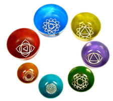 7 Chakra Color Singing Bowl Set of 7-Tibetan Singing Bowl Sets-Yoga Meditations