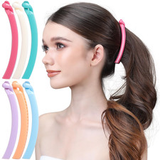 RC ROCHE 6 Pcs Banana Hair Clip Thin Hair Fine Ponytail Maker No Slip Small Claw