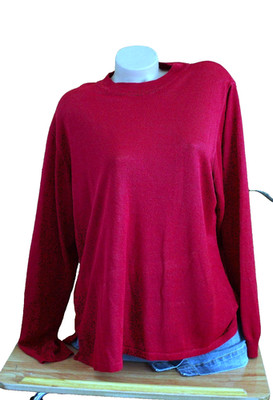 Damen Pullover, rot, Gr XL