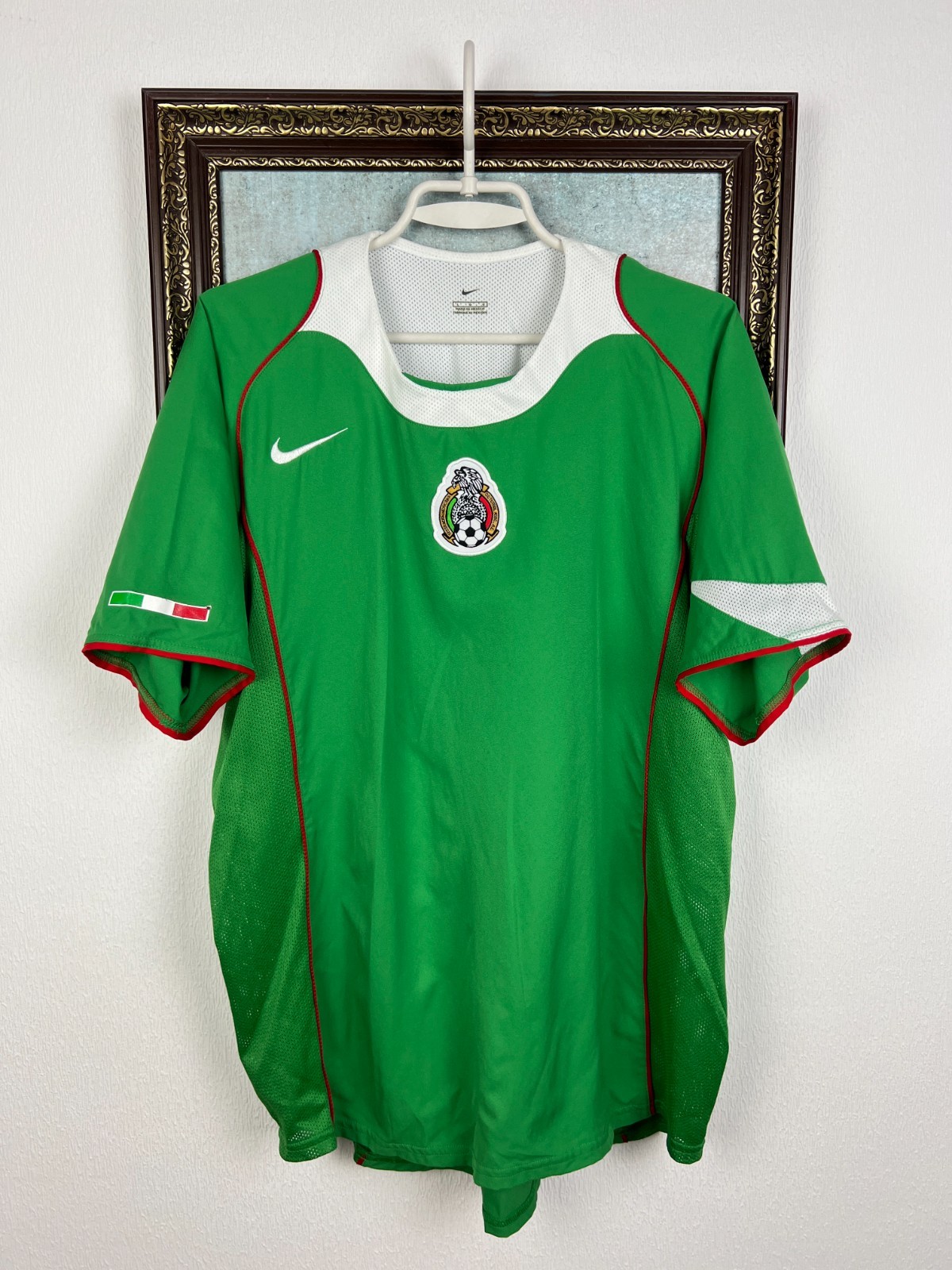 Mexico Home football shirt 2004 Soccer Nike Jersey Mens National Trikot Size L