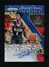2019 Panini Prizm Sensational Signatures FOTL Blue Shimmer Jaylen Hoard Auto s6i