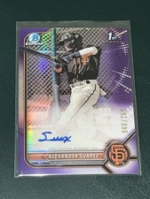 2022 Bowman Chrome Alexander Suarez PURPLE /250 AUTOGRAPH