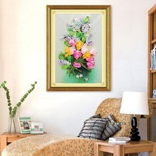 Band-Stickerei-Kits DIY Tulip Flower Painting Kit Gestempelter Kreuzstich