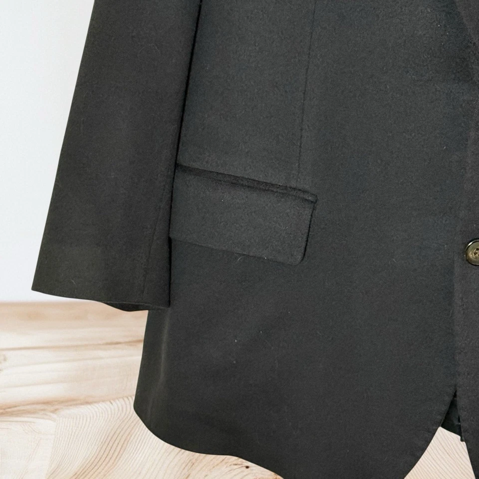 Blazer Brooks Brothers Chaqueta Negra 42R Madison 100% Cachemira Loro Piana Lujo Foto 4 de 4