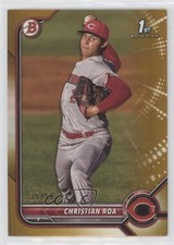 2022 Bowman Prospects Gold Border 35/50 Christian Roa #BP-130 0m4q