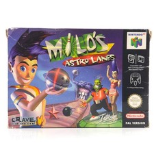 ebay® Auktion 198318190563 | Nintendo 64 Spiel: Milo´s Astro Lanes - N64 OVP CIB (PAL EUR) Interplay Thumbnail of ebay® auction 198318190563 | Nintendo 64 Spiel: Milo´s Astro Lanes - N64 OVP CIB (PAL EUR) Interplay
