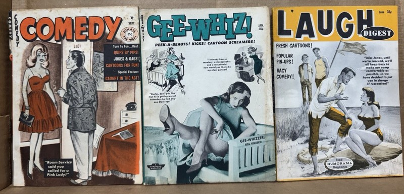 Vintage Humorama Comedy Gee-Whiz Laugh Digest Magazines Lot of 3 1959-1963