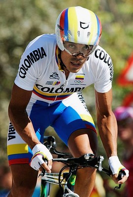 Victor Hugo Pena of Colombia at the Elite Men's World Time Trial C- 2005 Photo