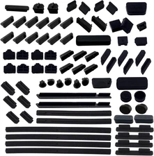 80 PCS Computer Laptop and Motherboard Anti-Dust Plugs, 25 Types of Port Anti-Du
