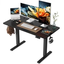 Electric Standing Desk, 48 x 24 Inches Stand Up Desk with Splice Board, Adjus...