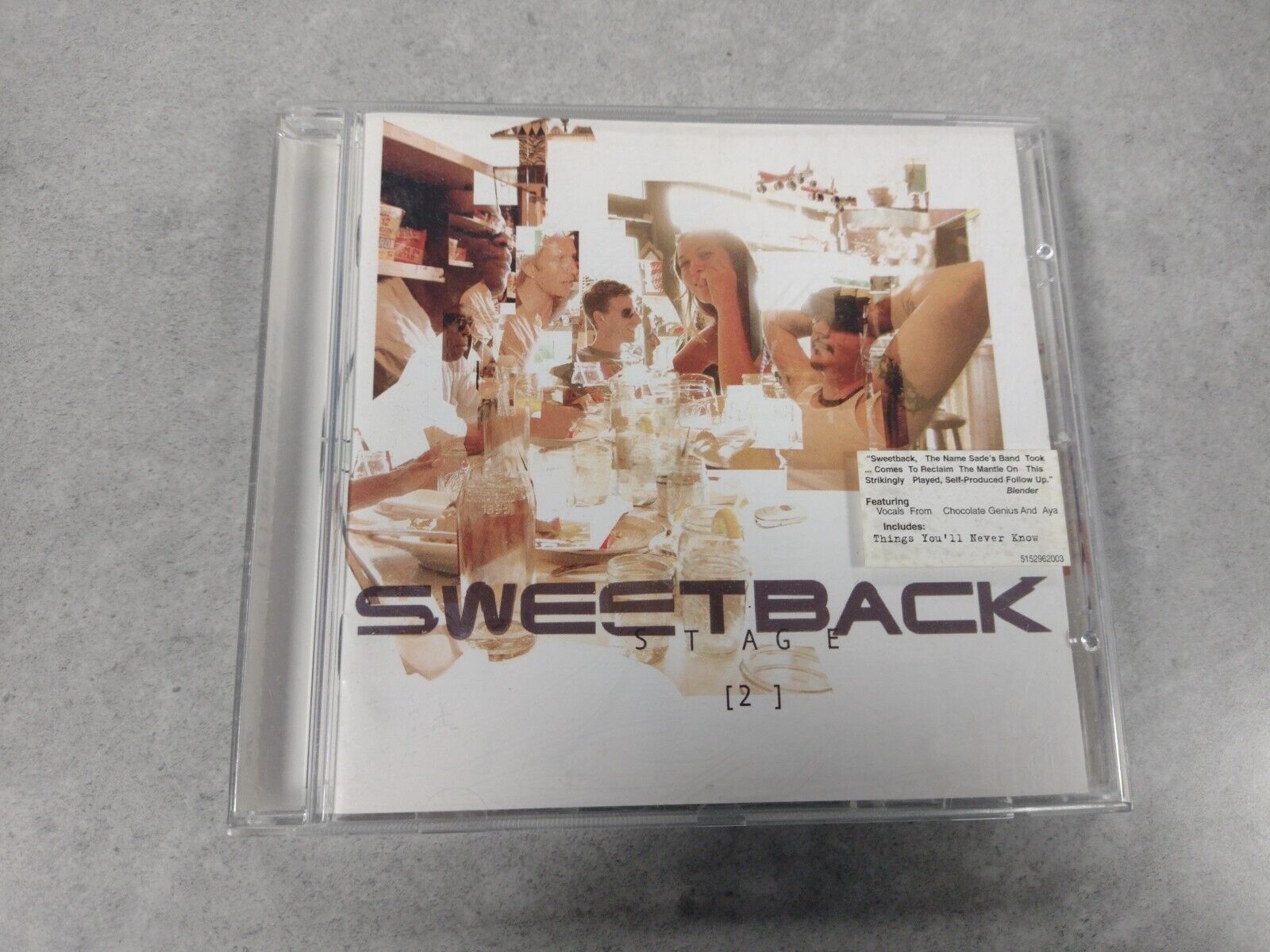 Sweetback - Stage 2 - Sweetback CD Album Sade Rare Excellent Condition 