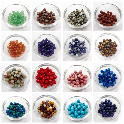 Gemstone Smooth Round Loose Bead 4mm 100pcs 6mm 8mm 10mm 12mm 40pcs High Quality - Picture 5 of 418