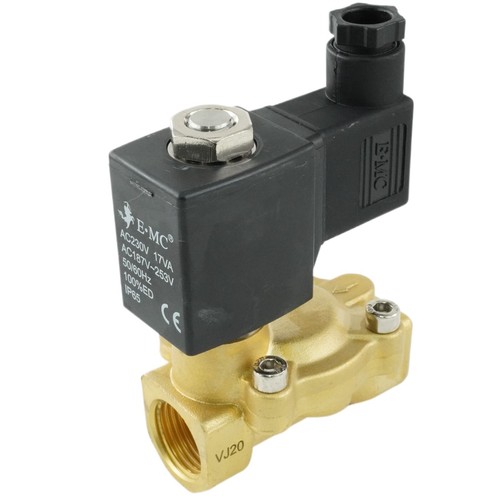 2/2-Wege Magnetventil aus Messing Stromlos geschlossen G1/8" bis G2" Druckluft - Bild 43 von 88