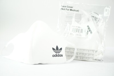 adidas Face Cover Größe S Small 3er Pack Mund-Nasenmaske Erwachsene Kinder weiß