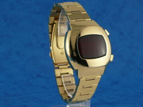 Rare old style modern futuristic 70s seventies space age mens led l.e.d watch 98 - Picture 4 of 10