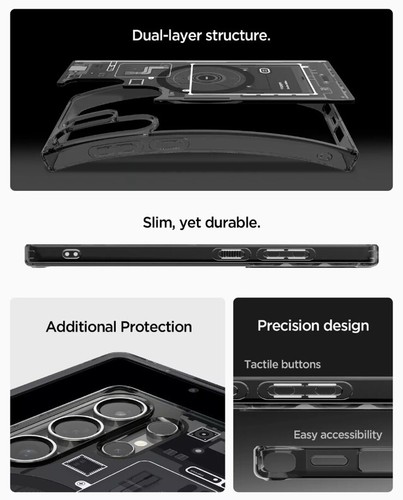 For Galaxy S25 Plus Ultra | Spigen Ultra Hybrid MagFit Qi2 Ready Phone Case - Photo 4 sur 4