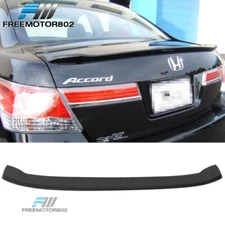 Fits 08-12 Accord 8th 4DR Rear Trunk Spoiler Wing Matte Black ABS