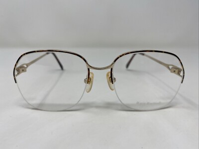 Mario Martinelli MM Mindy Gold/Demi Amber 54-15-140 Eyeglasses Frame G19