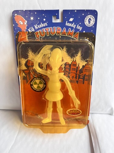 BNIB DARK HORSE COMICS FUTURAMA KIF KROKER BENDY TOY FIGURE GLOW IN THE DARK