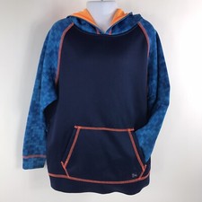 Mambo Australia Boys Size 8 Compression Gym Sweatshirt Hoodie Orange Blue Value