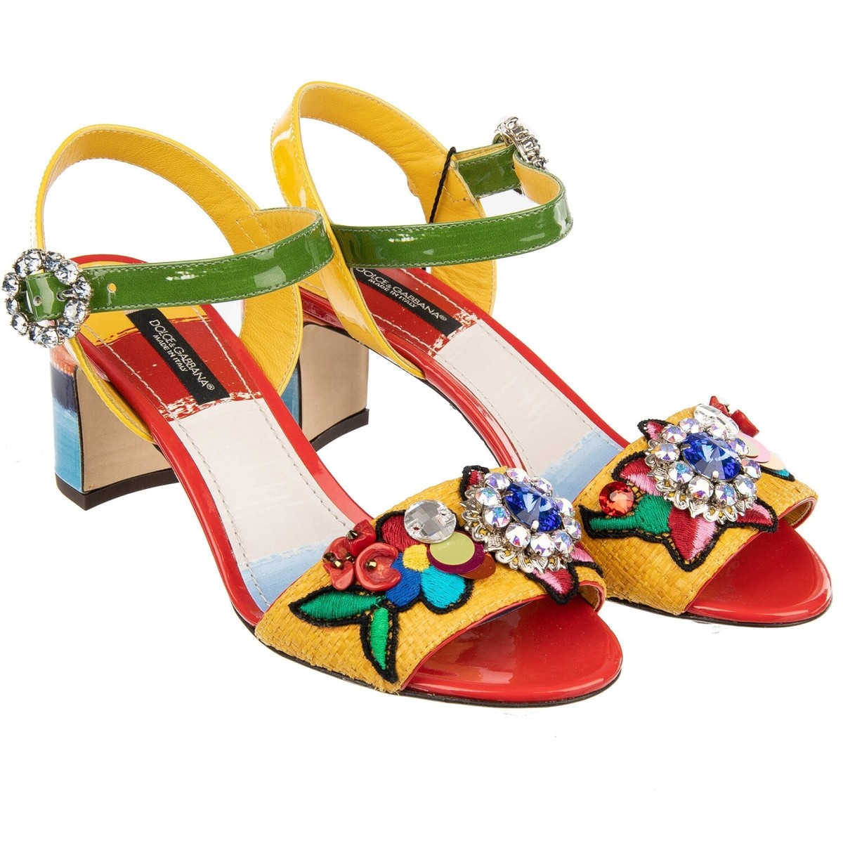 【関税込み】dolce & gabbana 'Keira' sandals DOLCE & GABBANA Sandals Pumps KEIRA with Crystal Brooch Red