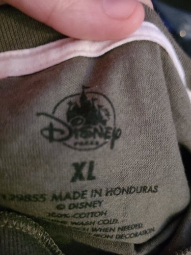 walt disney world army grün gr xl baseball shirt mickey mouse selten - Bild 7 von 8