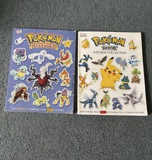 Pok mon Sticker Book Bundle USED, MOSTLY COMPLETED