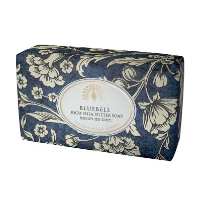 THE ENGLISH SOAP COMPANY English Soap Company Bluebell Shea Butter Floral Scented Bath Soap 200g Bar