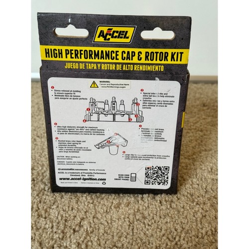 "ACCEL High Performance Cap & Rotor Kit, Model 8234, Gray, New in Box - Picture 2 of 4