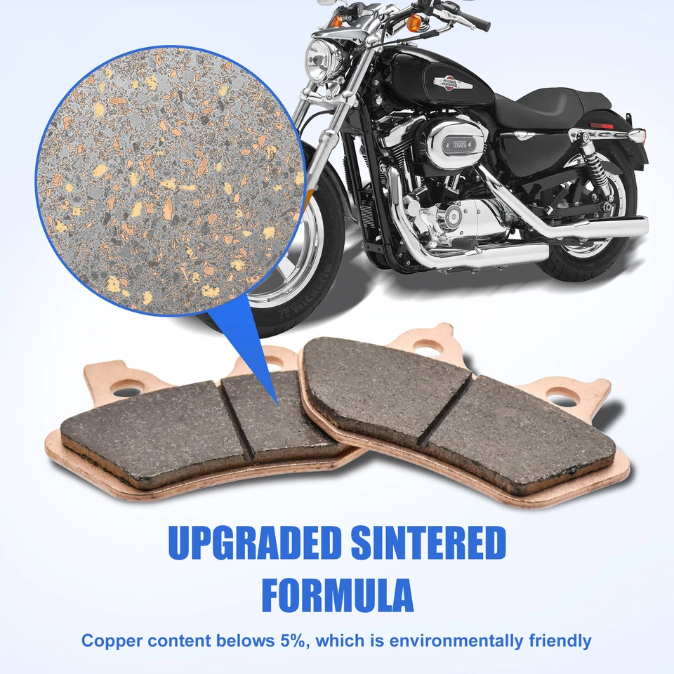 F+R Sintered Brake Pads For Kawasaki ZX-9R B1/B2 Ninja ZX 600 F1/F2/F3 Ninja ZX6 - Image 3 of 4