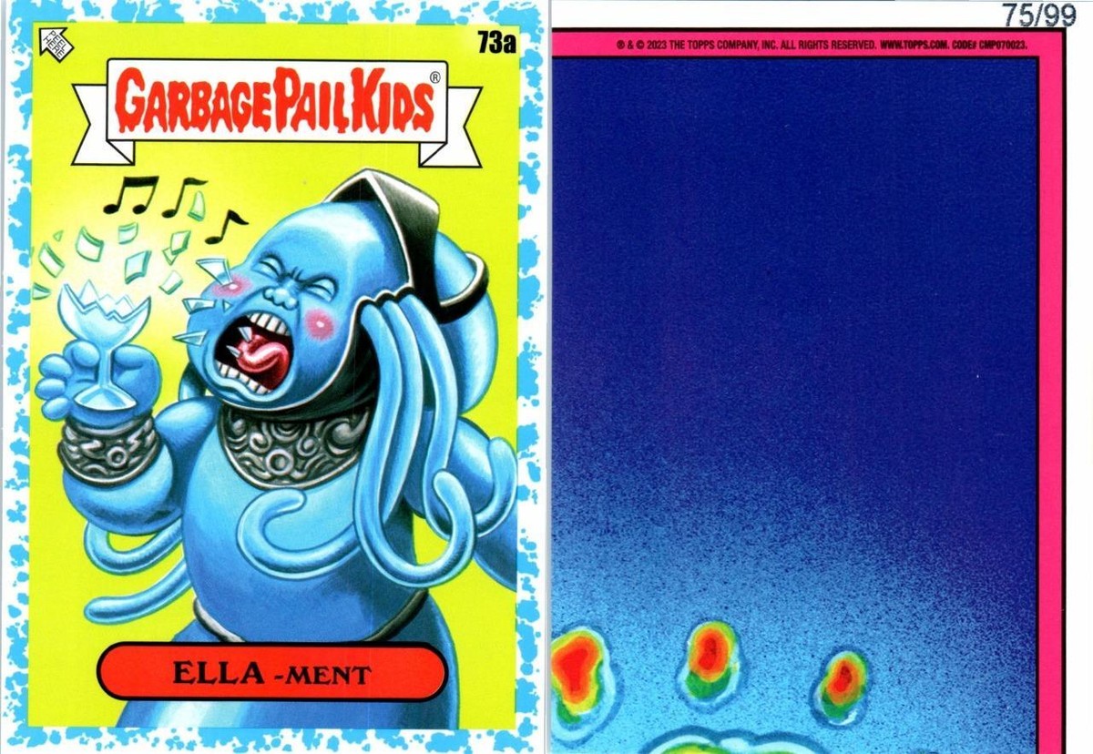 2023 GARBAGE PAIL KIDS INTERGOOLACTIC MAYHEM GALAXY BLUE CARD 73a