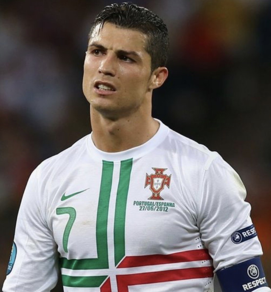 Portugal RONALDO #7 away name print number EURO 2012 patch + match