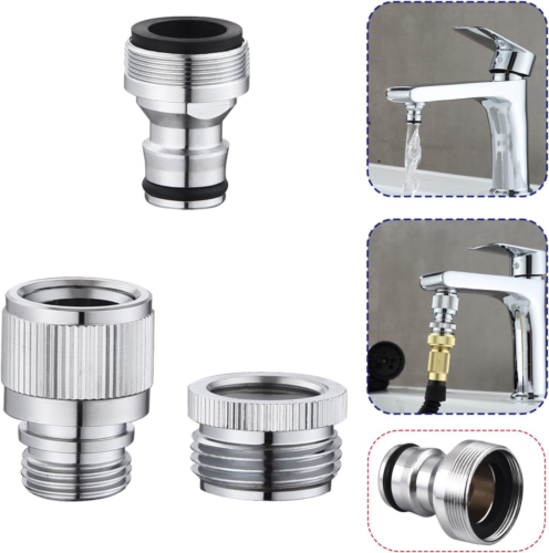 Sink Faucet Quick Connector, to Garden Hose Adapter, Adapter-C