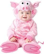 Precious Piggy Child Costume Lined Zippered Jumpsuit InCharacter Toddler 