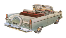 Mk2 Ford Zodiac Magnet A62 - Ford Zodiacs - Ford Zodiac Car Convertible