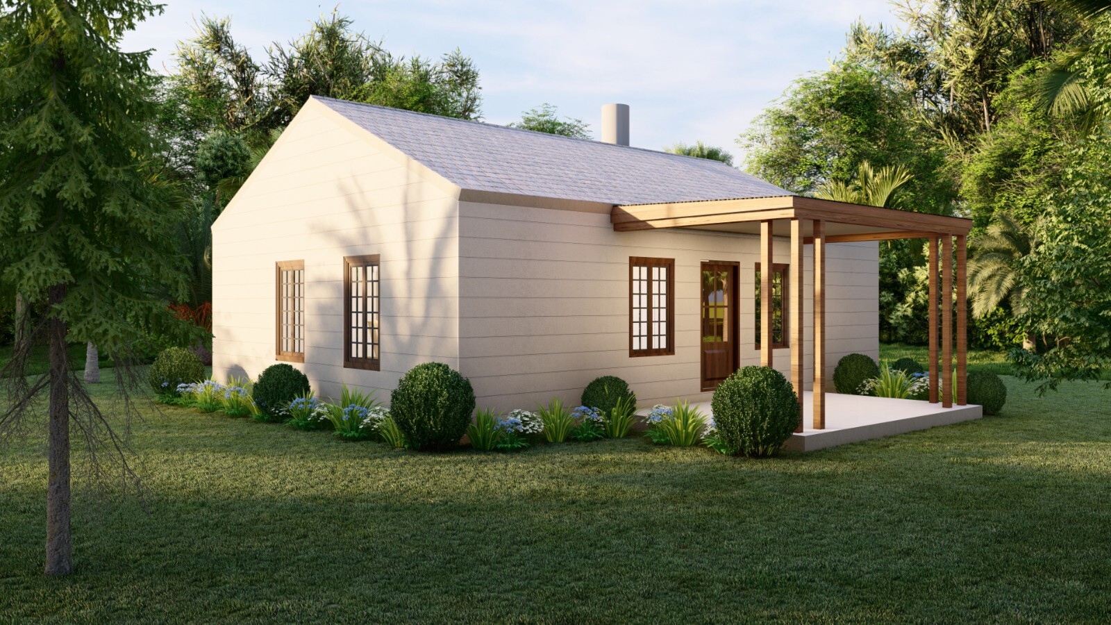 Tiny Homes Tiny House Plans 1068 Sq Ft Bungalow With Bed,