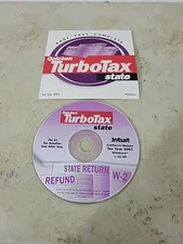 Intuit Quicken TurboTax State Tax Year 2001 Refund State Return W-2