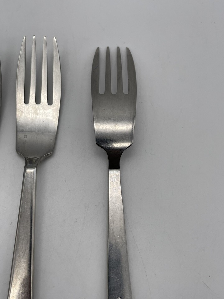 4 G SOLA Z Lauffer 7” SALAD FORKS MidCentury Modern Holland Stainless eBay