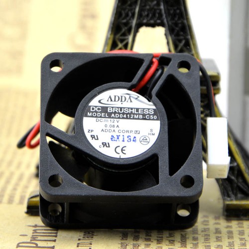 ADDA AD0412MB-C50 DC 12V 0.08A 2Pin 40x40x20mm Silent Case Cooling Fan - Picture 4 of 5