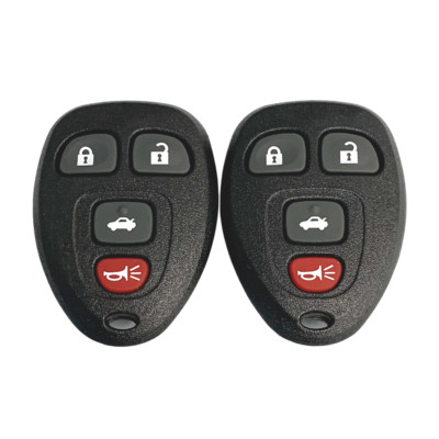 2 Replacement Keyless Entry Remote Fobs 4B For CHEVY BUICK CADILLAC 15912859