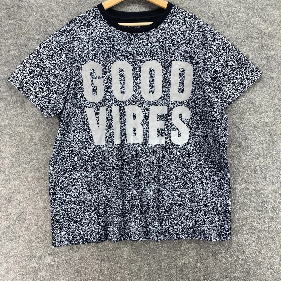 Carbon T-Shirt Men 2XL Black Geometric Crew Neck Short Sleeve Pullover Casual - Image 3 of 4