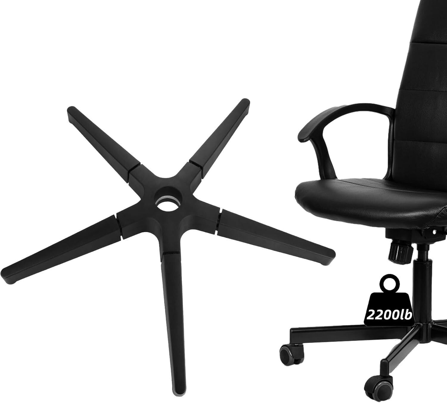 Heavy Duty Office Chair Base Replacement 2200 Lbs Capacity 28 Inch-image
