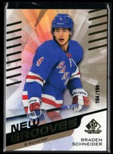 2022-23 SP Game Used New Grooves Gold #NG-14 Braden Schneider RC 194/199