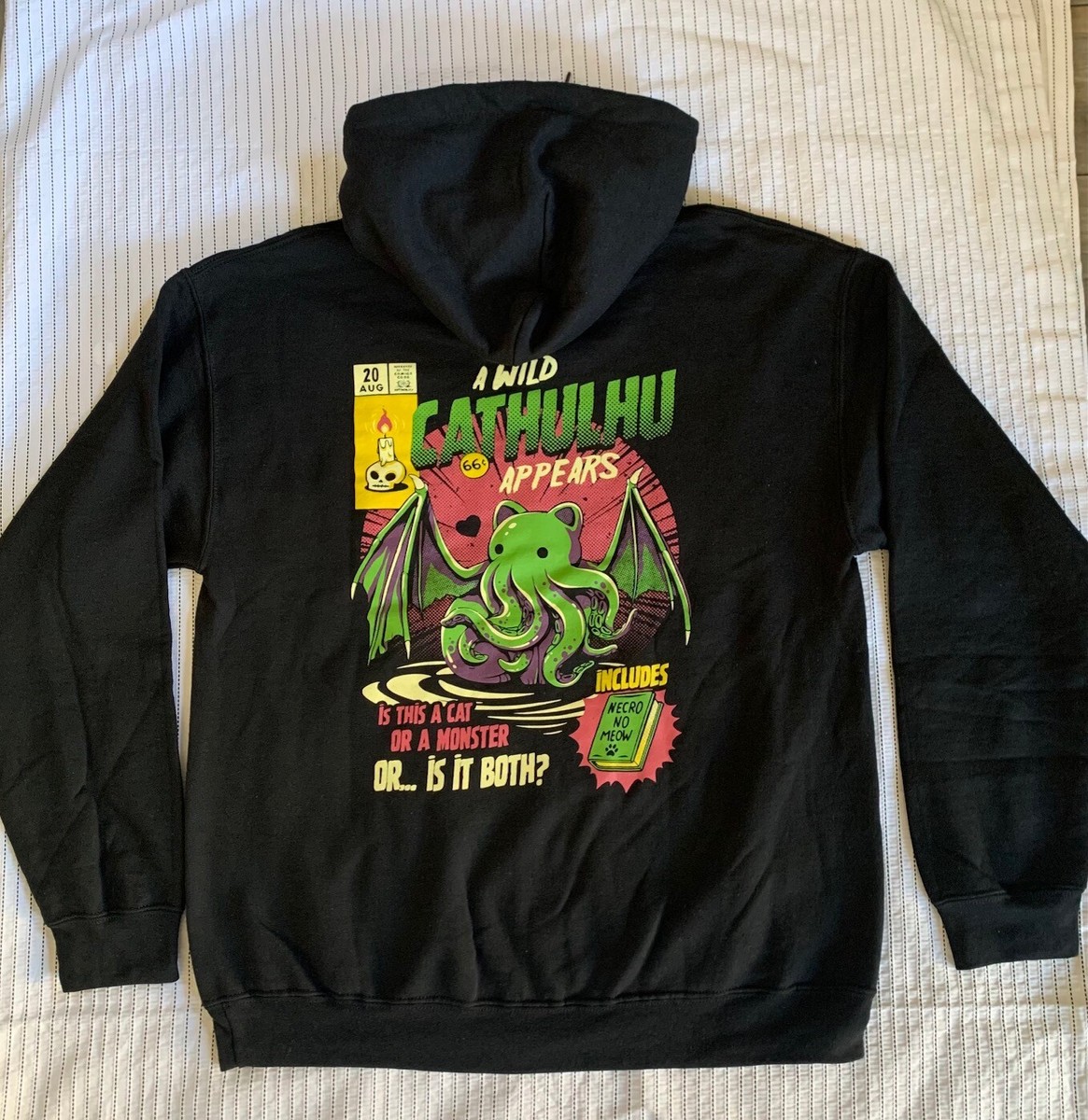 Hot Topic Wild Cathulhu Cthulhu Hoodie Black Matter