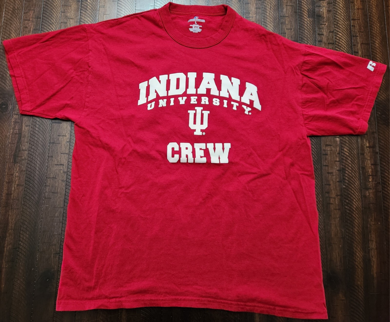 FILA Camicia Russell Athletic Indiana University Crew da uomo grande rossa