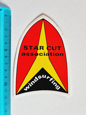 Star Cut Windsurf Sticker Aufkleber Klebstoff Vintage