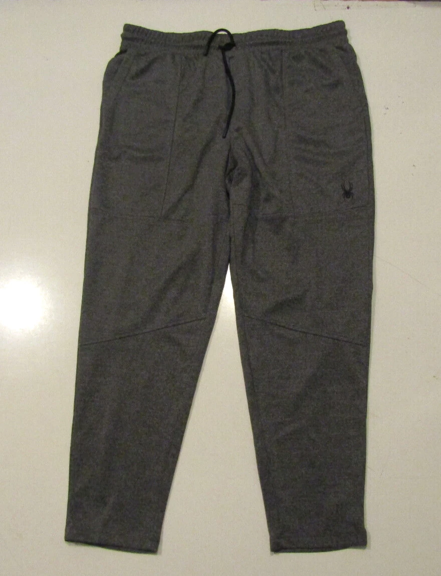SPYDER Active Tapered Leg Sweat Pants Heather Gray Sz XL X-Large NWT Mens