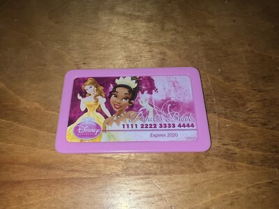 Pink Plastic Disney Princess Play Shopping Bank Card 2020 Accessory Part Piece