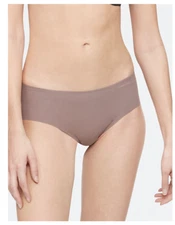 CALVIN KLEIN Invisibles Hipster Panty Womens Large Taupe Brown D3429 060