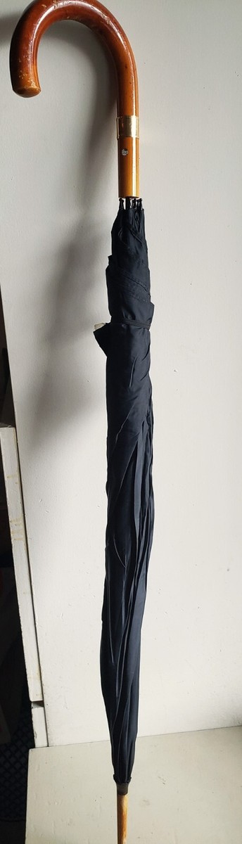 Paragon Fox Frames Ltd ブラック長傘 Umbrella. 